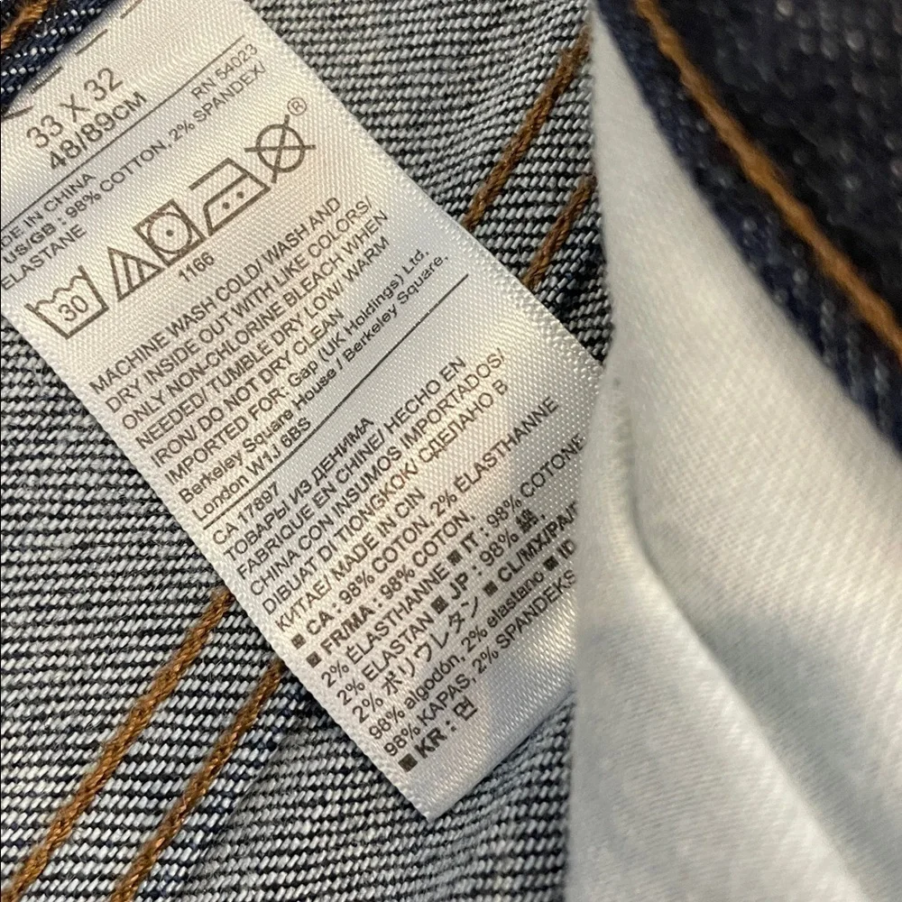 Banana Republic Men's Deep Indigo Straight slim jeans